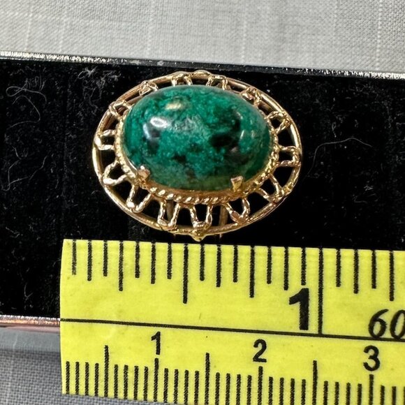 Vintage Israeli Eilat Stone 14K Ring Size 7 - Picture 7 of 14